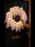 👻Halloween Glowing Ghost Wreath