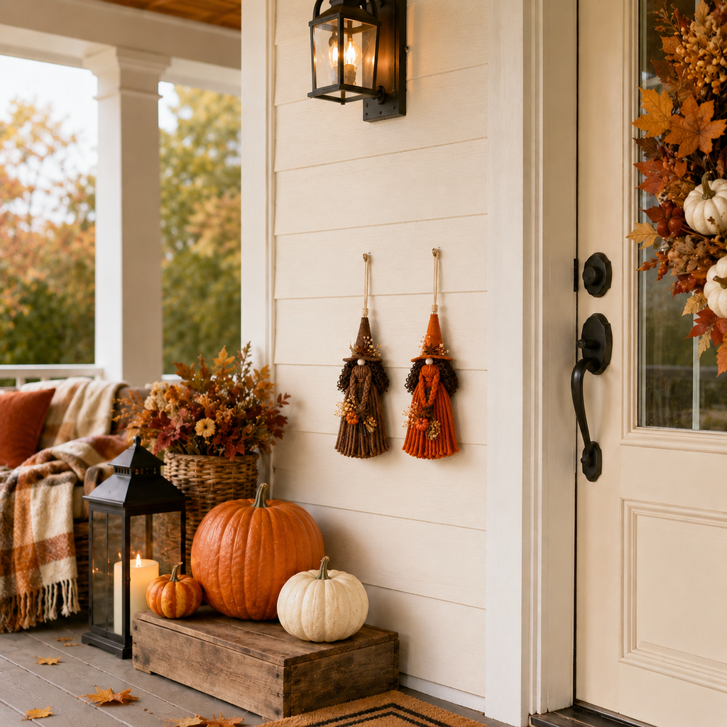 Halloween Hanging Witch Gnome Decor