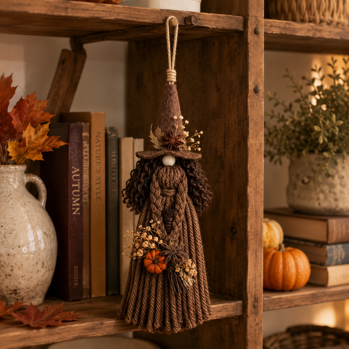Halloween Hanging Witch Gnome Decor