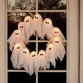 👻Halloween Glowing Ghost Wreath