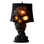SPOOKY RESIN SKULL LED LAMP