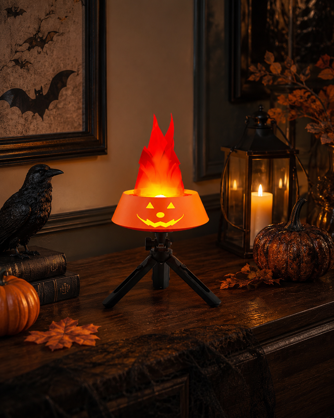 Halloween Pumpkin Simulation Flame Lamp