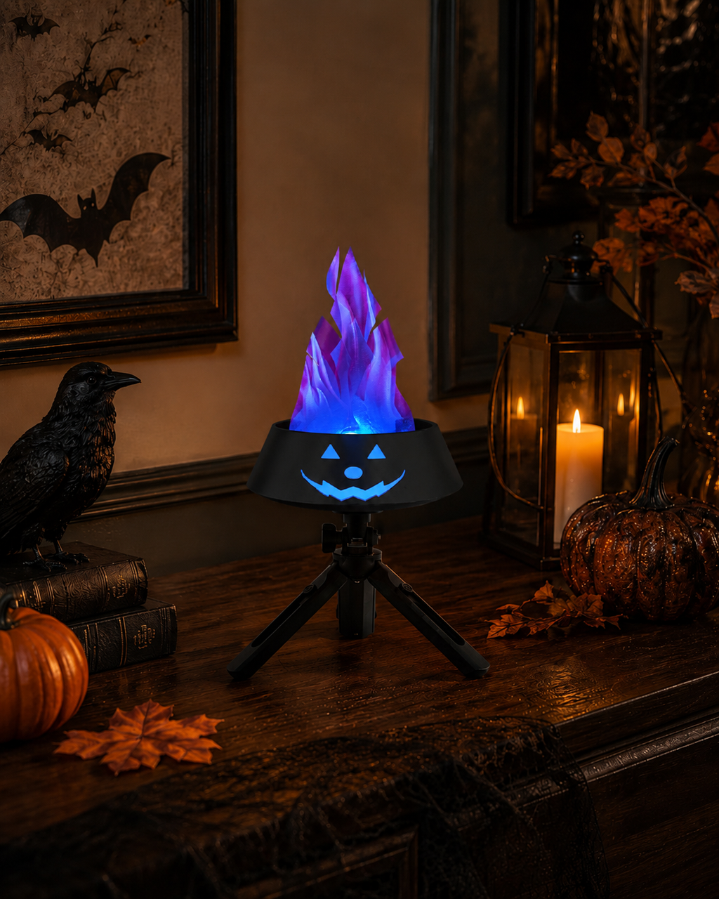 Halloween Pumpkin Simulation Flame Lamp