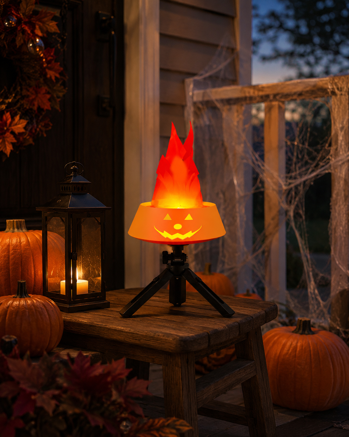 Halloween Pumpkin Simulation Flame Lamp