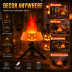 Halloween Pumpkin Simulation Flame Lamp