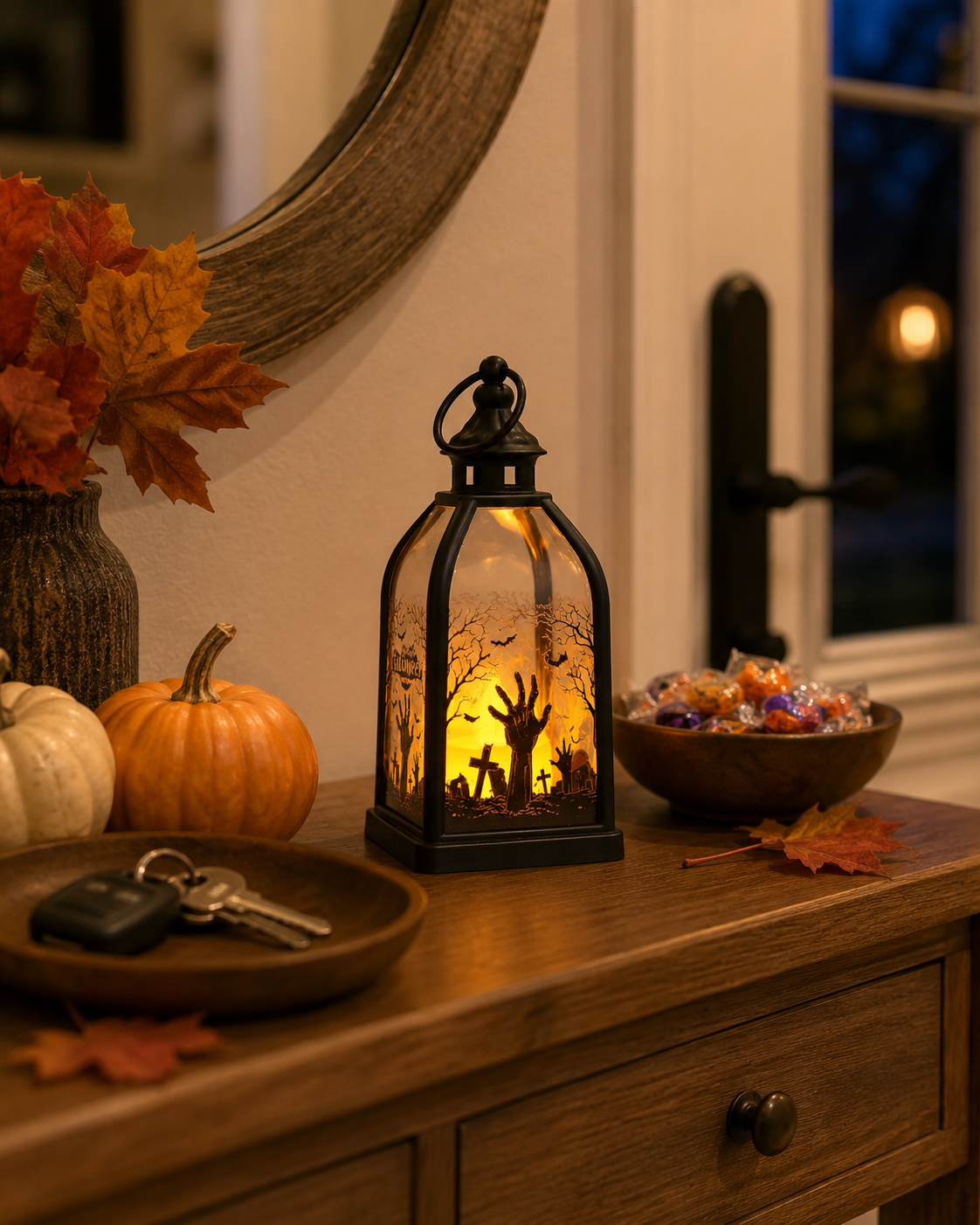 Lighted Halloween Story Lantern
