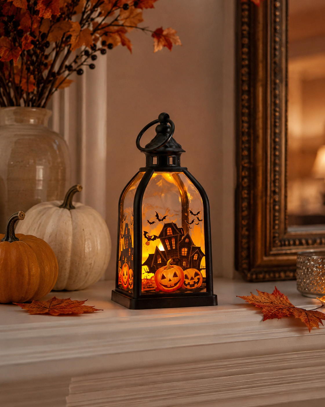 Lighted Halloween Story Lantern