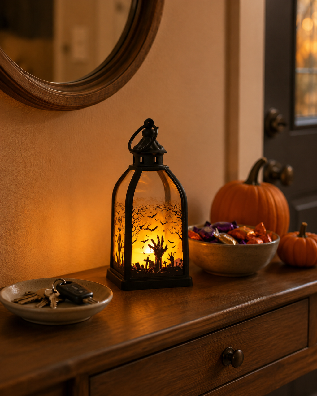 Lighted Halloween Story Lantern