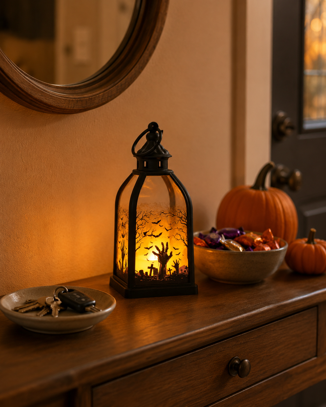Lighted Halloween Story Lantern