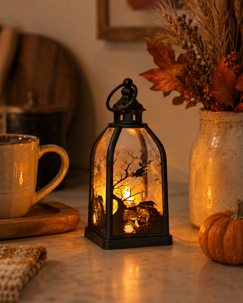 Lighted Halloween Story Lantern