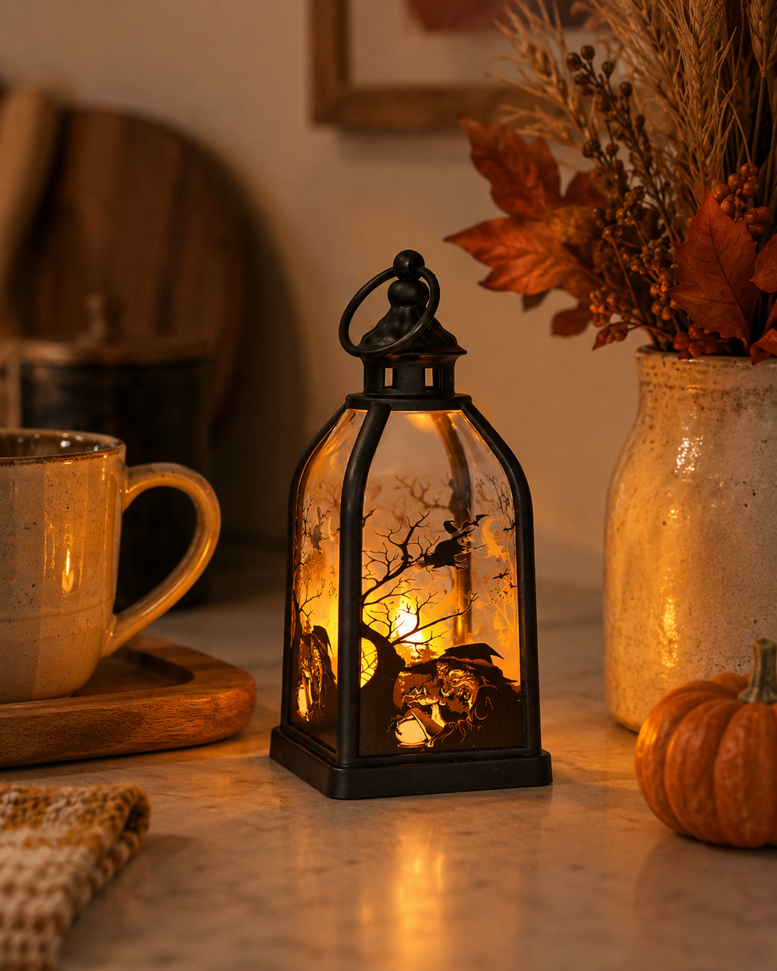 Lighted Halloween Story Lantern