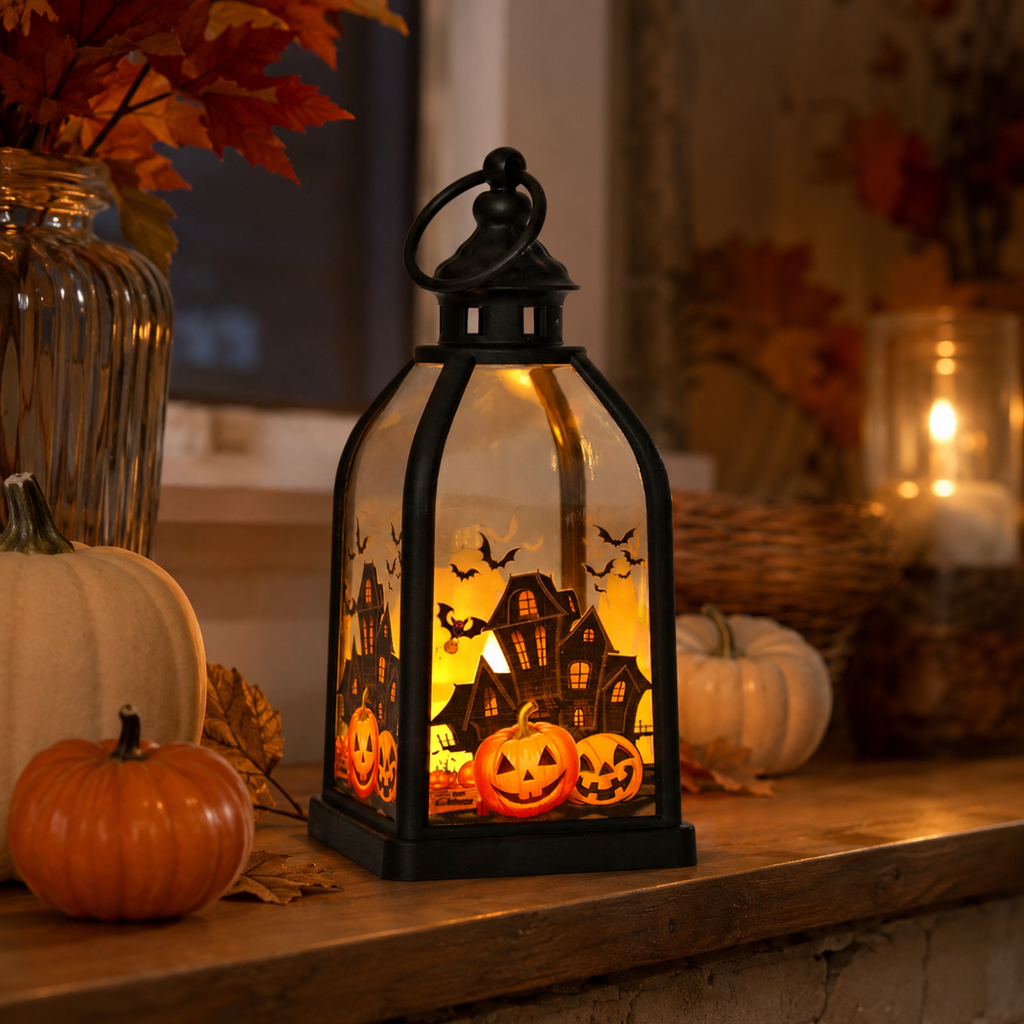 Lighted Halloween Story Lantern