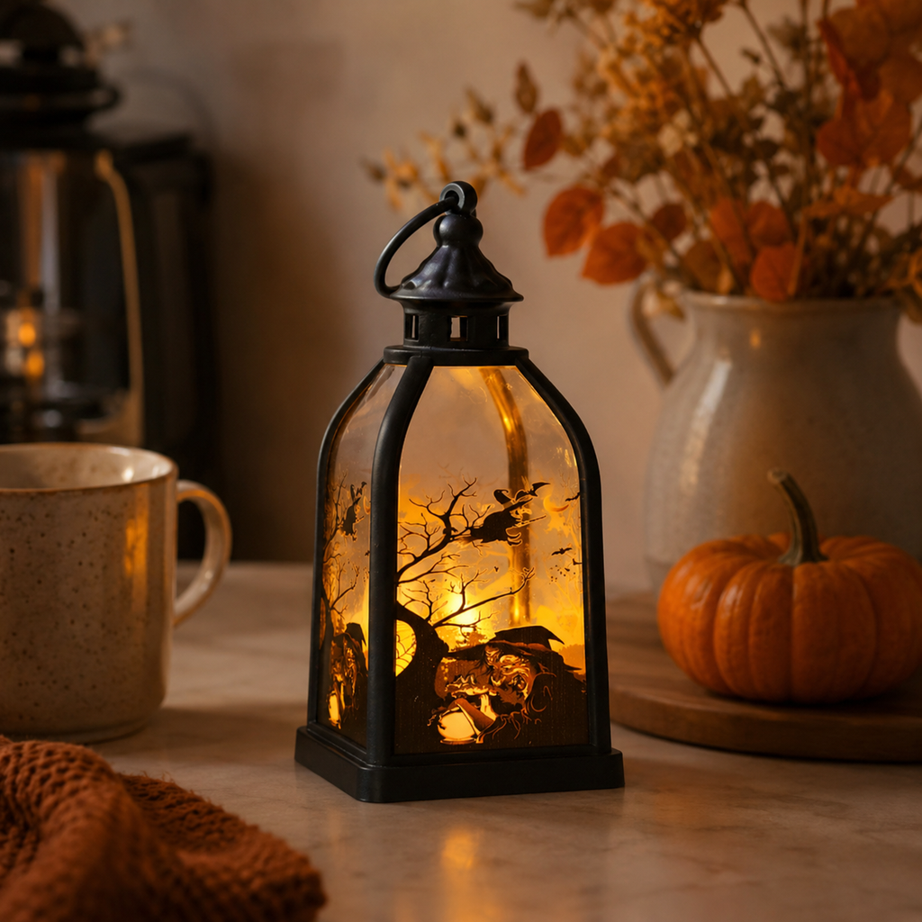 Lighted Halloween Story Lantern