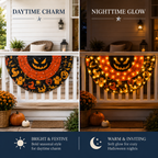 Lighted Halloween Fan Banner