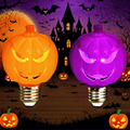 Halloween dynamic projection pumpkin bulb 2 pack
