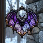 Halloween Mysterious Purple Bat Light Catcher
