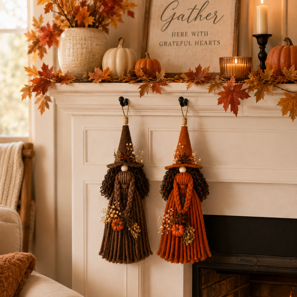 Halloween Hanging Witch Gnome Decor