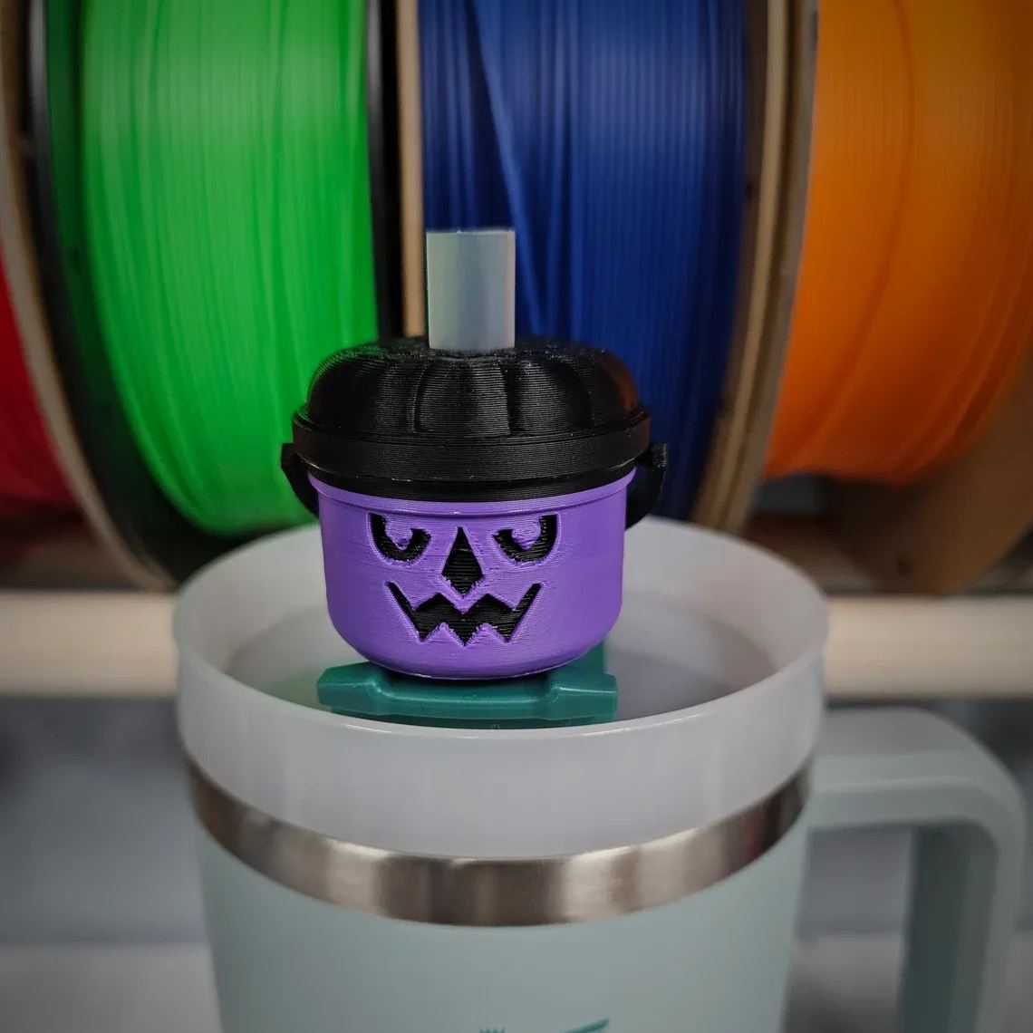 Straw Toppers Halloween Buckets （Cup not included）